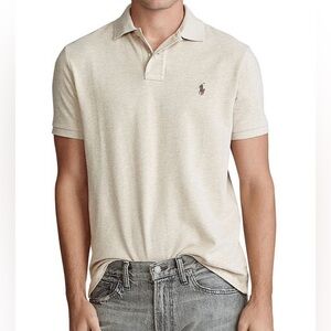 Polo Ralph Lauren Classic Fit Mesh Polo Shirt men’s XL , Color: Dune Tan Heather